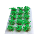 Maxbell DIY Miniature Flower Cluster for Scenery Landscape Sand Table Train Railroad Green
