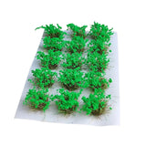 Maxbell DIY Miniature Flower Cluster for Scenery Landscape Sand Table Train Railroad Green