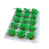Maxbell DIY Miniature Flower Cluster for Scenery Landscape Sand Table Train Railroad Green