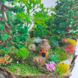 Maxbell DIY Miniature Flower Cluster for Scenery Landscape Sand Table Train Railroad Red