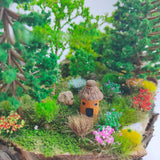 Maxbell DIY Miniature Flower Cluster for Scenery Landscape Sand Table Train Railroad Light Purple