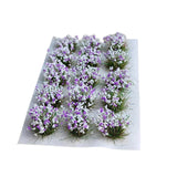 Maxbell DIY Miniature Flower Cluster for Scenery Landscape Sand Table Train Railroad Light Purple