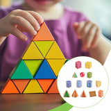 Maxbell 14x Geometric Solids Practical Educational Toy Boys Girls Math Toys Geometry