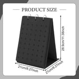 Maxbell Shoe Charms Organizer with 5 Pages Display Stand Practical Shoe Charm Holder Black