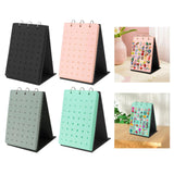 Maxbell Shoe Charms Organizer with 5 Pages Display Stand Practical Shoe Charm Holder Black