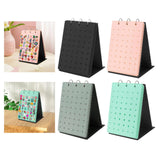 Maxbell Shoe Charms Organizer with 5 Pages Display Stand Practical Shoe Charm Holder Black