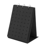 Maxbell Shoe Charms Organizer with 5 Pages Display Stand Practical Shoe Charm Holder Black