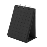 Maxbell Shoe Charms Organizer with 5 Pages Display Stand Practical Shoe Charm Holder Black