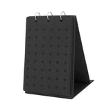 Maxbell Shoe Charms Organizer with 5 Pages Display Stand Practical Shoe Charm Holder Black
