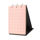 Maxbell Shoe Charms Organizer with 5 Pages Display Stand Practical Shoe Charm Holder Pink