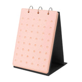 Maxbell Shoe Charms Organizer with 5 Pages Display Stand Practical Shoe Charm Holder Pink
