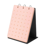 Maxbell Shoe Charms Organizer with 5 Pages Display Stand Practical Shoe Charm Holder Pink