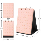 Maxbell Shoe Charms Organizer with 5 Pages Display Stand Practical Shoe Charm Holder Pink