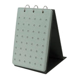 Maxbell Shoe Charms Organizer with 5 Pages Display Stand Practical Shoe Charm Holder Gray