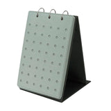 Maxbell Shoe Charms Organizer with 5 Pages Display Stand Practical Shoe Charm Holder Gray
