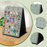Maxbell Shoe Charms Organizer with 5 Pages Display Stand Practical Shoe Charm Holder Gray
