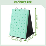 Maxbell Shoe Charms Organizer with 5 Pages Display Stand Practical Shoe Charm Holder Green