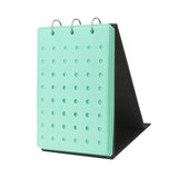 Maxbell Shoe Charms Organizer with 5 Pages Display Stand Practical Shoe Charm Holder Green