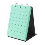 Maxbell Shoe Charms Organizer with 5 Pages Display Stand Practical Shoe Charm Holder Green