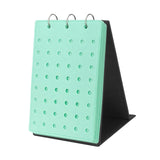 Maxbell Shoe Charms Organizer with 5 Pages Display Stand Practical Shoe Charm Holder Green