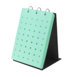 Maxbell Shoe Charms Organizer with 5 Pages Display Stand Practical Shoe Charm Holder Green