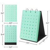 Maxbell Shoe Charms Organizer with 5 Pages Display Stand Practical Shoe Charm Holder Green