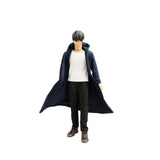 Maxbell 3Pcs 1/12 Scale Wind Coat and Pants Vest Miniature Model for 6" Male Figures