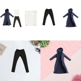 Maxbell 3Pcs 1/12 Scale Wind Coat and Pants Vest Miniature Model for 6" Male Figures