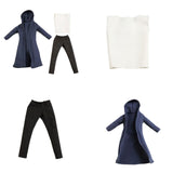 Maxbell 3Pcs 1/12 Scale Wind Coat and Pants Vest Miniature Model for 6" Male Figures