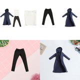Maxbell 3Pcs 1/12 Scale Wind Coat and Pants Vest Miniature Model for 6" Male Figures