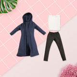 Maxbell 3Pcs 1/12 Scale Wind Coat and Pants Vest Miniature Model for 6" Male Figures