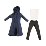 Maxbell 3Pcs 1/12 Scale Wind Coat and Pants Vest Miniature Model for 6" Male Figures
