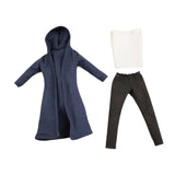 Maxbell 3Pcs 1/12 Scale Wind Coat and Pants Vest Miniature Model for 6" Male Figures
