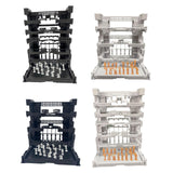 Maxbell Interlocking Display Base DIY Robot Machine Nest Action Figure Display Stand 16.5x11.5x21.5cm Black
