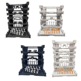 Maxbell Interlocking Display Base DIY Robot Machine Nest Action Figure Display Stand 16.5x11.5x21.5cm Black