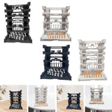 Maxbell Interlocking Display Base DIY Robot Machine Nest Action Figure Display Stand 16.5x11.5x21.5cm Black