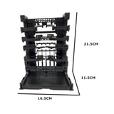 Maxbell Interlocking Display Base DIY Robot Machine Nest Action Figure Display Stand 16.5x11.5x21.5cm Black