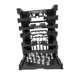 Maxbell Interlocking Display Base DIY Robot Machine Nest Action Figure Display Stand 16.5x11.5x21.5cm Black