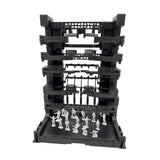 Maxbell Interlocking Display Base DIY Robot Machine Nest Action Figure Display Stand 16.5x11.5x21.5cm Black