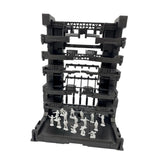Maxbell Interlocking Display Base DIY Robot Machine Nest Action Figure Display Stand 16.5x11.5x21.5cm Black