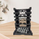 Maxbell Interlocking Display Base DIY Robot Machine Nest Action Figure Display Stand 16.5x11.5x21.5cm Black