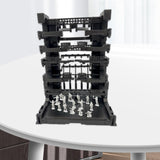 Maxbell Interlocking Display Base DIY Robot Machine Nest Action Figure Display Stand 16.5x11.5x21.5cm Black