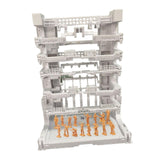 Maxbell Interlocking Display Base DIY Robot Machine Nest Action Figure Display Stand 16.5x11.5x21.5cm White
