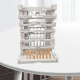 Maxbell Interlocking Display Base DIY Robot Machine Nest Action Figure Display Stand 16.5x11.5x21.5cm White