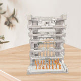 Maxbell Interlocking Display Base DIY Robot Machine Nest Action Figure Display Stand 16.5x11.5x21.5cm White