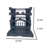 Maxbell Interlocking Display Base DIY Robot Machine Nest Action Figure Display Stand 16.5x11.5x16.5cm Black