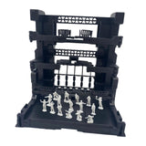 Maxbell Interlocking Display Base DIY Robot Machine Nest Action Figure Display Stand 16.5x11.5x16.5cm Black