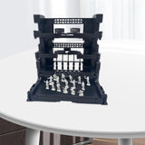 Maxbell Interlocking Display Base DIY Robot Machine Nest Action Figure Display Stand 16.5x11.5x16.5cm Black