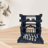 Maxbell Interlocking Display Base DIY Robot Machine Nest Action Figure Display Stand 16.5x11.5x16.5cm Black