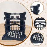 Maxbell Interlocking Display Base DIY Robot Machine Nest Action Figure Display Stand 16.5x11.5x16.5cm Black